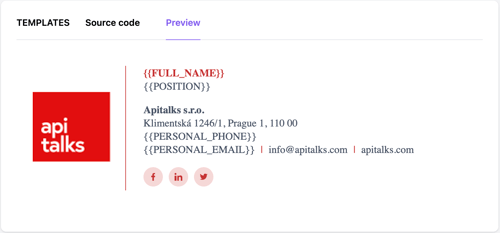 signature manager html preview apitalks