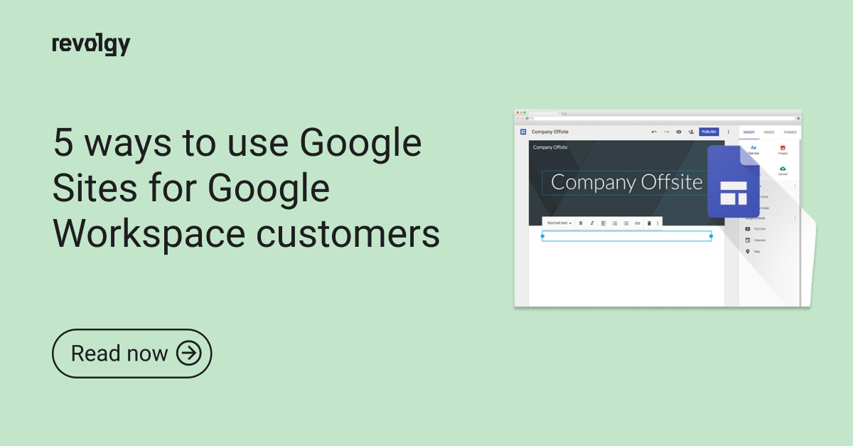 5 ways to use Google Sites for Google Workspace customers