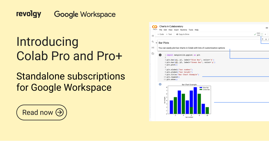Introducing Google Workspace’s Colab Pro and Pro+ subscriptions