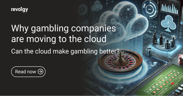 A preview image for Revolgy article with a casino in the cloud