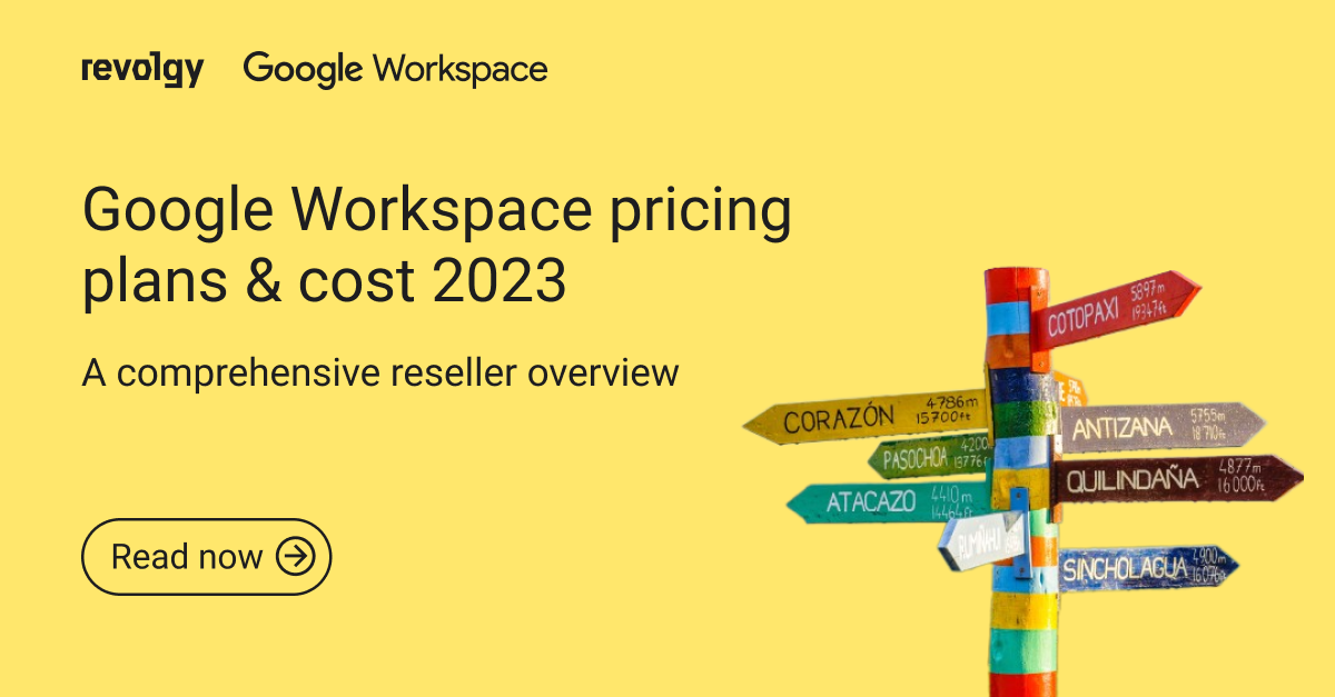 revolgy Google Workspace pricing plans & cost 2023
